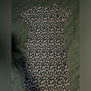 Flower print kids dress